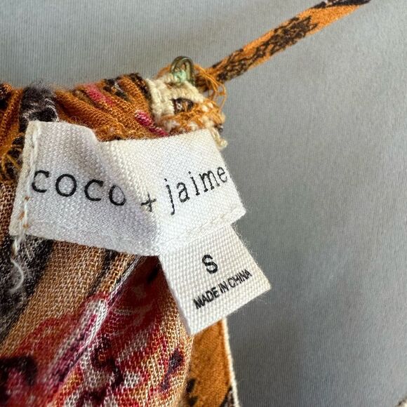 🎉5 for $45🎉Coco Jamieson Top Blouse Shirt Size S - Picture 5 of 7